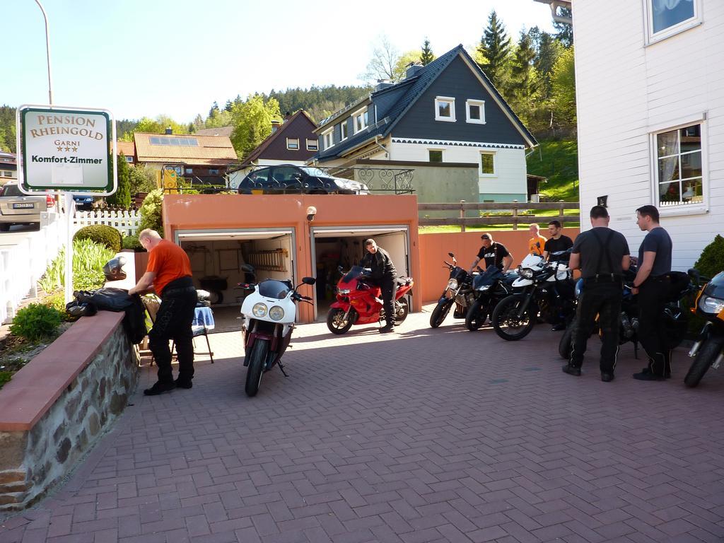 Pension Rheingold Garni Bad Grund Exteriör bild